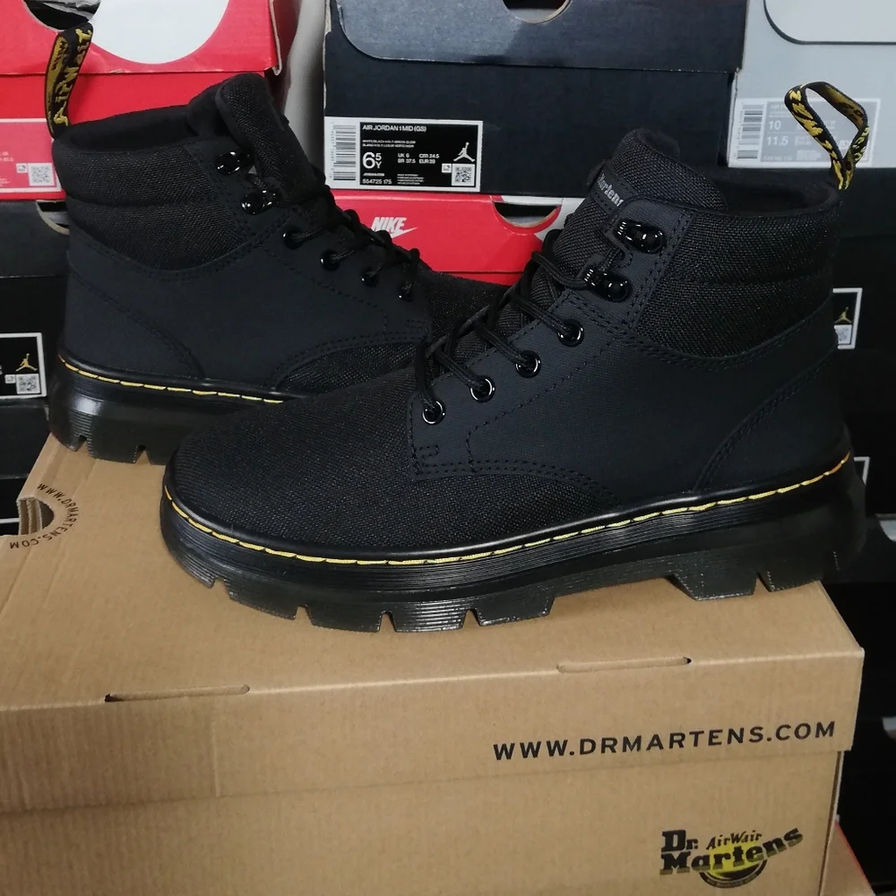 DR. MARTENS RAKIM BLACK MEN US SIZE 8 BRAND NEW IN BOX - Picture 3 of 16